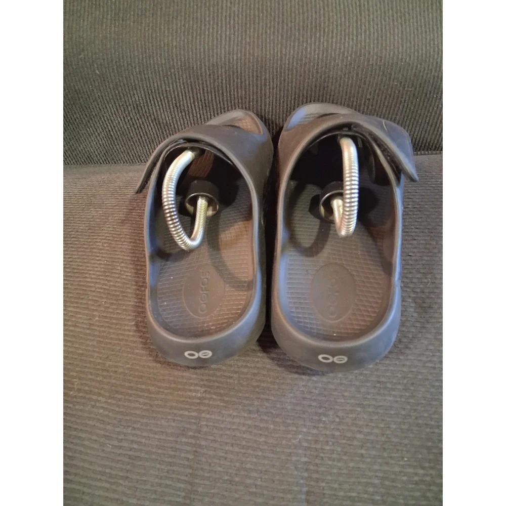 OOFOS OOahh Sport Flex Black Recovery Slide Sandals Mens 10 Womens 12 EU 43